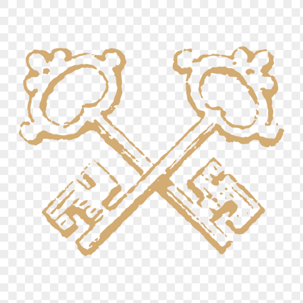Medieval keys png sticker, vintage | Free PNG Illustration - rawpixel