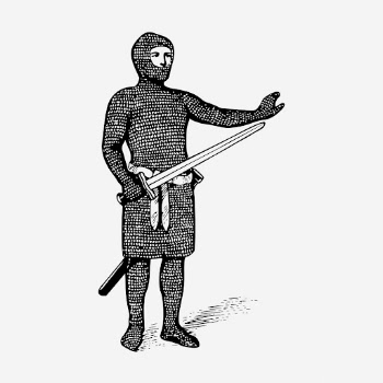 Medieval knight hand drawn illustration. | Free Photo - rawpixel