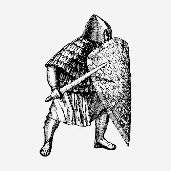 Medieval knight, vintage soldier illustration. | Free Photo Illustration - rawpixel