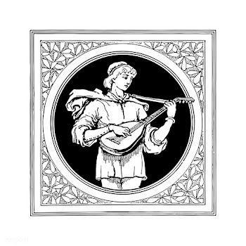 Medieval male guitarist | Free stock vector - 561114