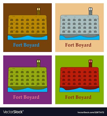 Medieval mediterranean fortress with towers icon vector image