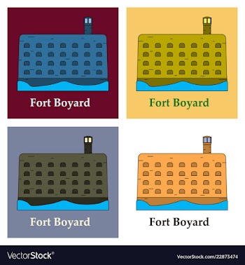 Medieval mediterranean fortress with towers icon vector image