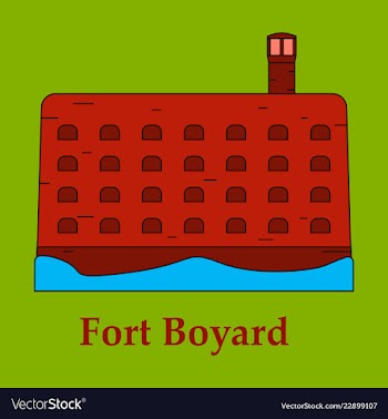 Medieval mediterranean fortress with towers icon vector image