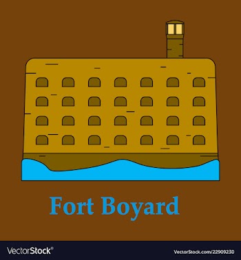 Medieval mediterranean fortress with towers icon vector image