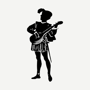 Medieval performer clipart illustration psd. | Free PSD - rawpixel