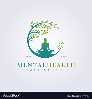 meditation mental health nature logo