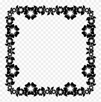 Medium Image - Black And White Beautiful Frames Clipart