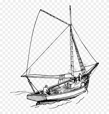Medium Image - Drawing Sailboat With People