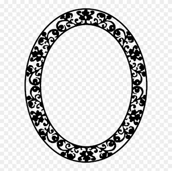 Medium Image - Oval Floral Frame Png