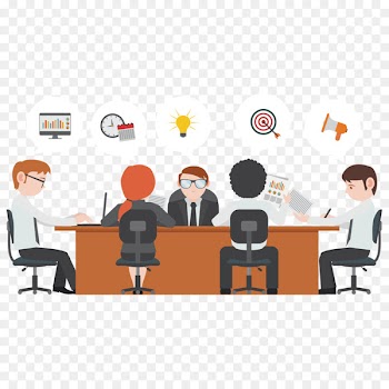 Meeting, Business, Convention, Cartoon, Job PNG