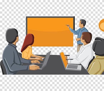Meeting , Businessperson Cartoon , People in the office meeting transparent background PNG clipart