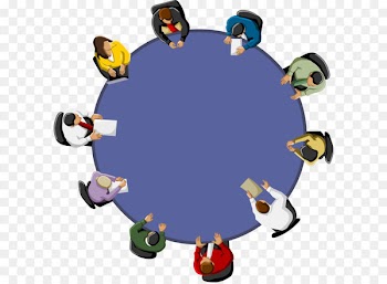 Meeting Office Table Clip art - Vector Business people talking 