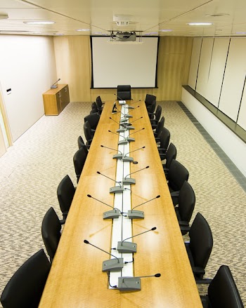 meeting room from above