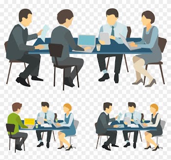 Meeting Royalty-free Illustration - Mesas Reunion Con Personas