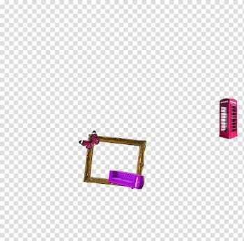 Mega, brown and purple frame transparent background PNG clipart
