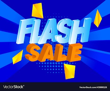 mega discount big sale banner sticker