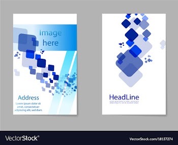 Mega pack brochure design template flyer set vector image