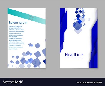 Mega pack brochure design template flyer set vector image