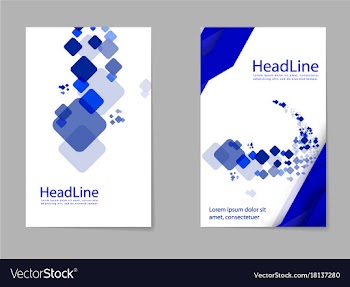 Mega pack brochure design template flyer set vector image