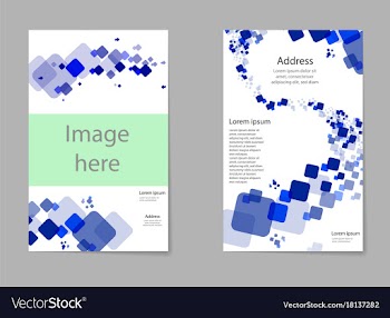 Mega pack brochure design template flyer set vector image