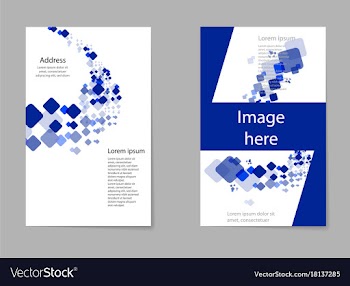 Mega pack brochure design template flyer set vector image
