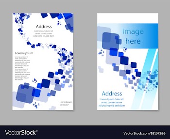 Mega pack brochure design template flyer set vector image
