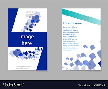 Mega pack brochure design template flyer set vector image