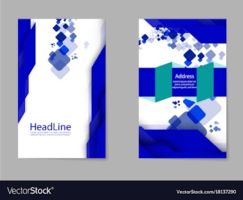 Mega pack brochure design template flyer set vector image