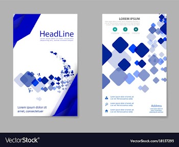 Mega pack brochure design template flyer set vector image