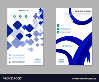 Mega pack brochure design template flyer set vector image