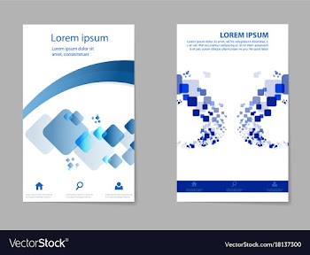 Mega pack brochure design template flyer set vector image