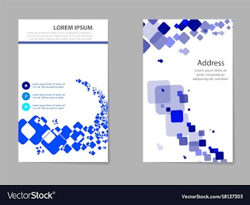 Mega pack brochure design template flyer set vector image