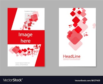 Mega pack brochure design template flyer set vector image