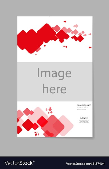 Mega pack brochure design template flyer set vector image