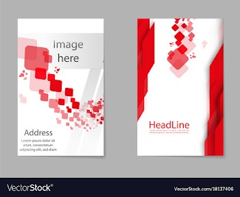 Mega pack brochure design template flyer set vector image