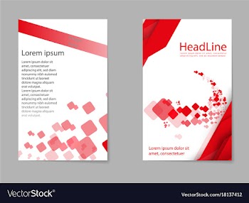 Mega pack brochure design template flyer set vector image
