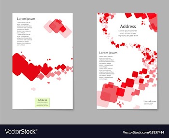Mega pack brochure design template flyer set vector image