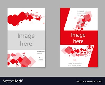 Mega pack brochure design template flyer set vector image