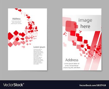 Mega pack brochure design template flyer set vector image