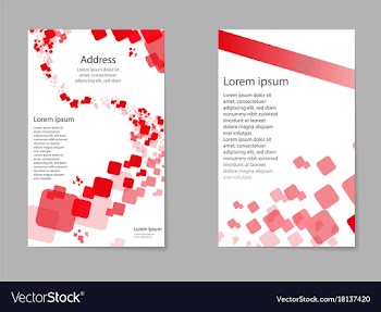 Mega pack brochure design template flyer set vector image