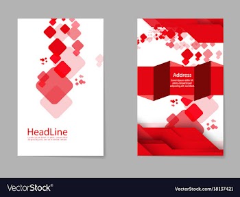 Mega pack brochure design template flyer set vector image