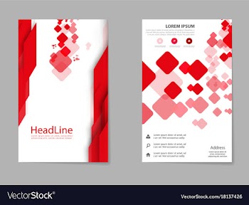 Mega pack brochure design template flyer set vector image