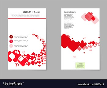 Mega pack brochure design template flyer set vector image