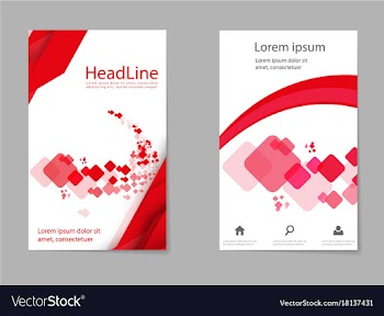 Mega pack brochure design template flyer set vector image