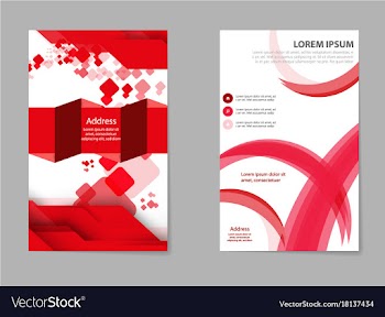 Mega pack brochure design template flyer set vector image
