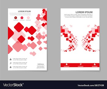 Mega pack brochure design template flyer set vector image