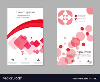 Mega pack brochure design template flyer set vector image