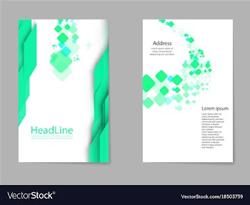 Mega pack brochure design template set vector image