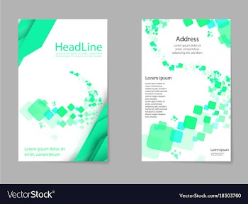 Mega pack brochure design template set vector image
