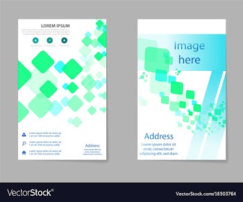 Mega pack brochure design template set vector image